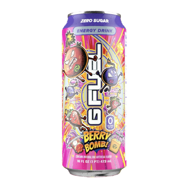 G FUEL - Zero Sugar Energy Drink - Berry Bomb (Strawberry & Blueberry Flavour)