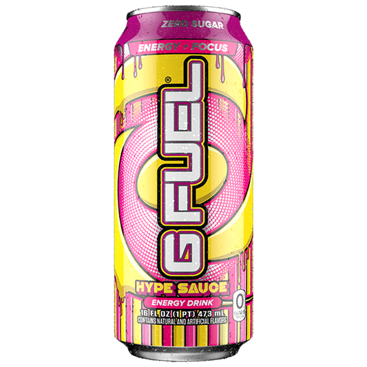 G FUEL - Zero Sugar Energy Drink - Hype Sauce (Raspberry Lemonade Flavour)