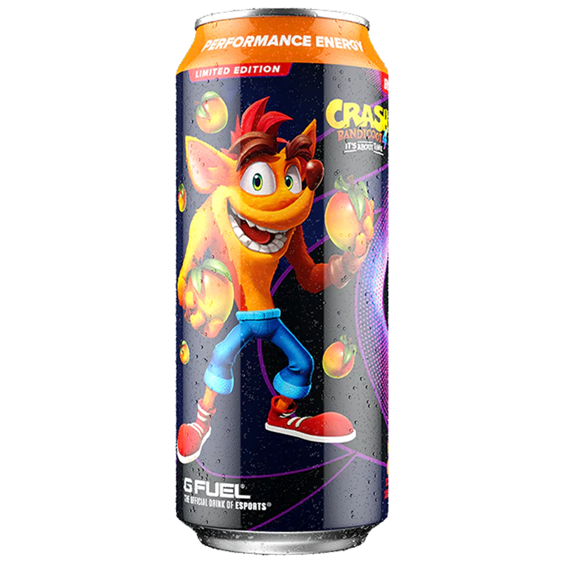 G FUEL - Zero Sugar Energy Drink - Wumpa Fruit (Apple Mango Flavour) Crash Bandicoot