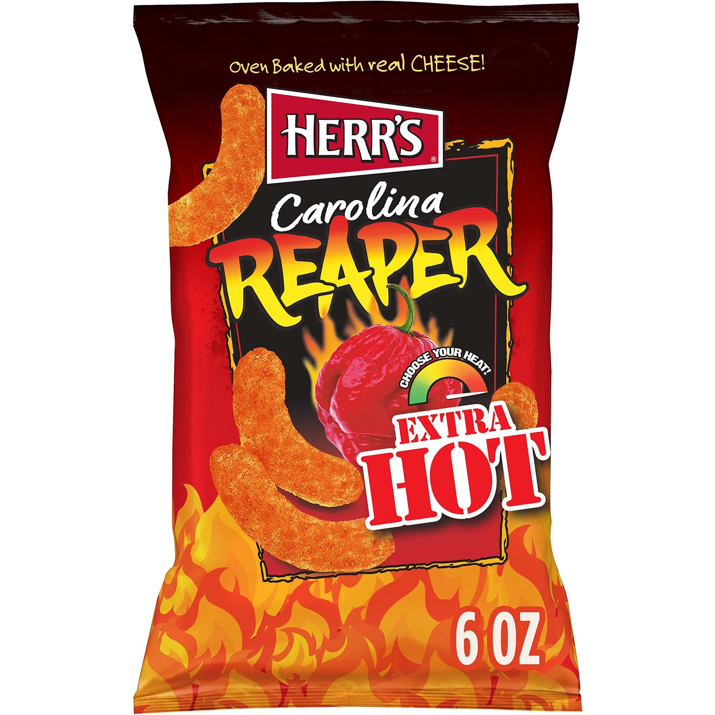 Herr's Carolina Reaper Flavoured Cheese Curls