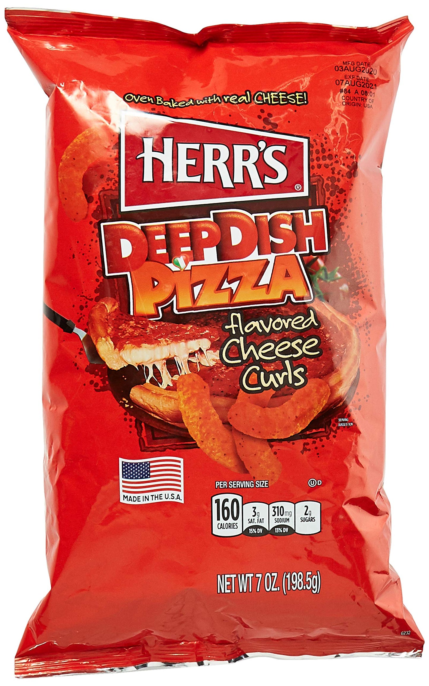 Herr's Deep Dish Pizza Curls