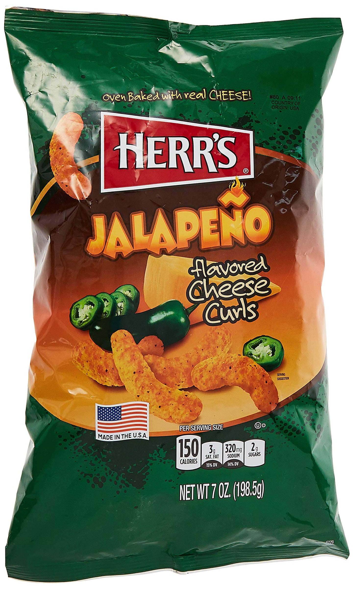 Herr's Jalapeno Cheese Curls