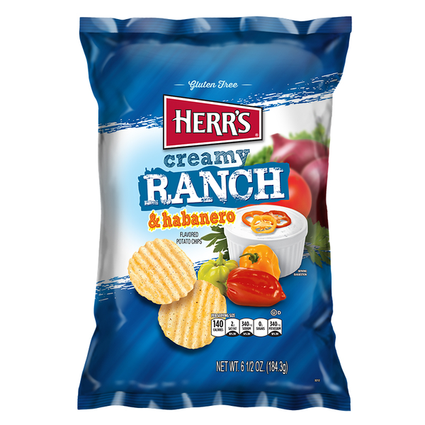 Herr's Ranch & Habanero Potato Chips – Candy Kingdom