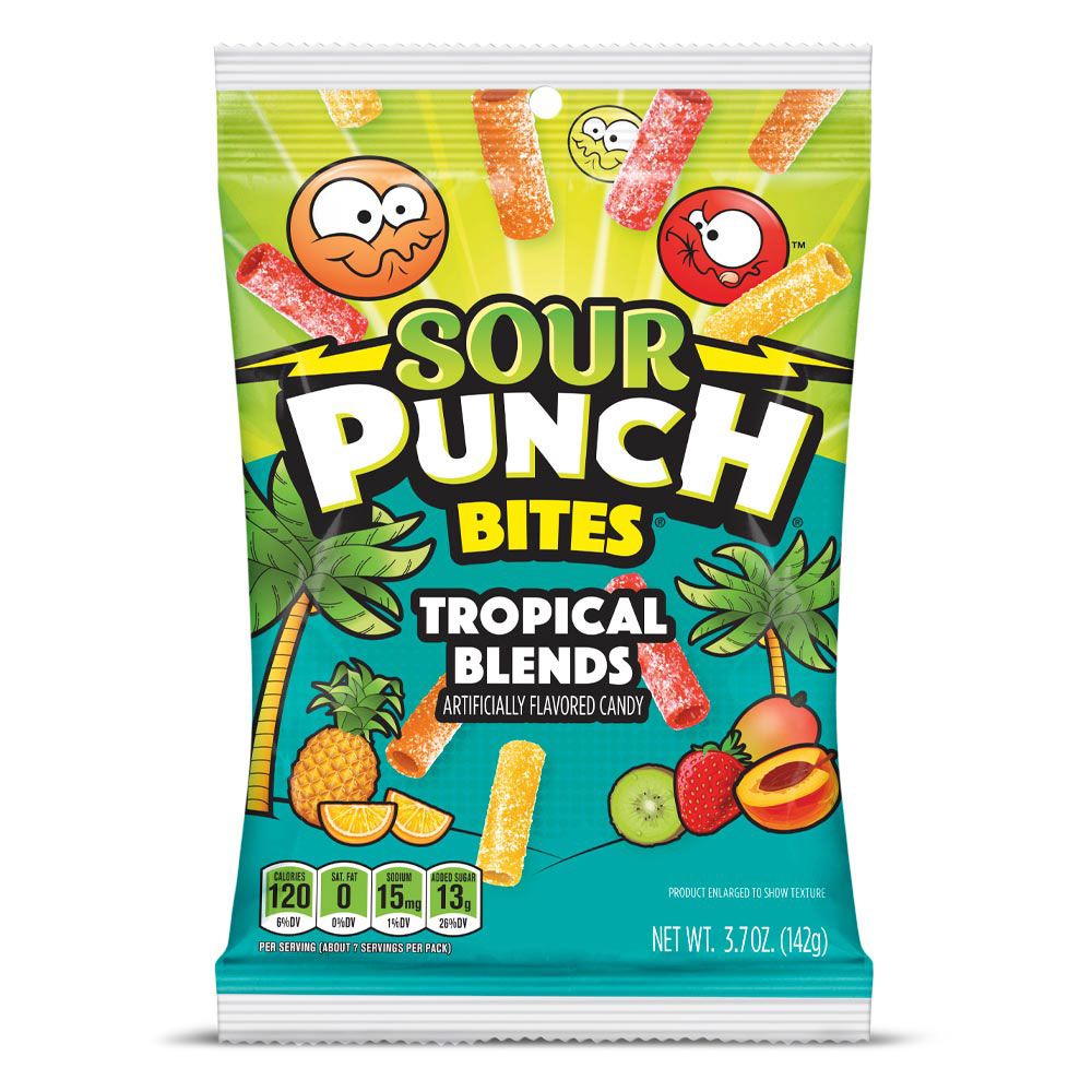 Sour Punch Bites Tropical Blends